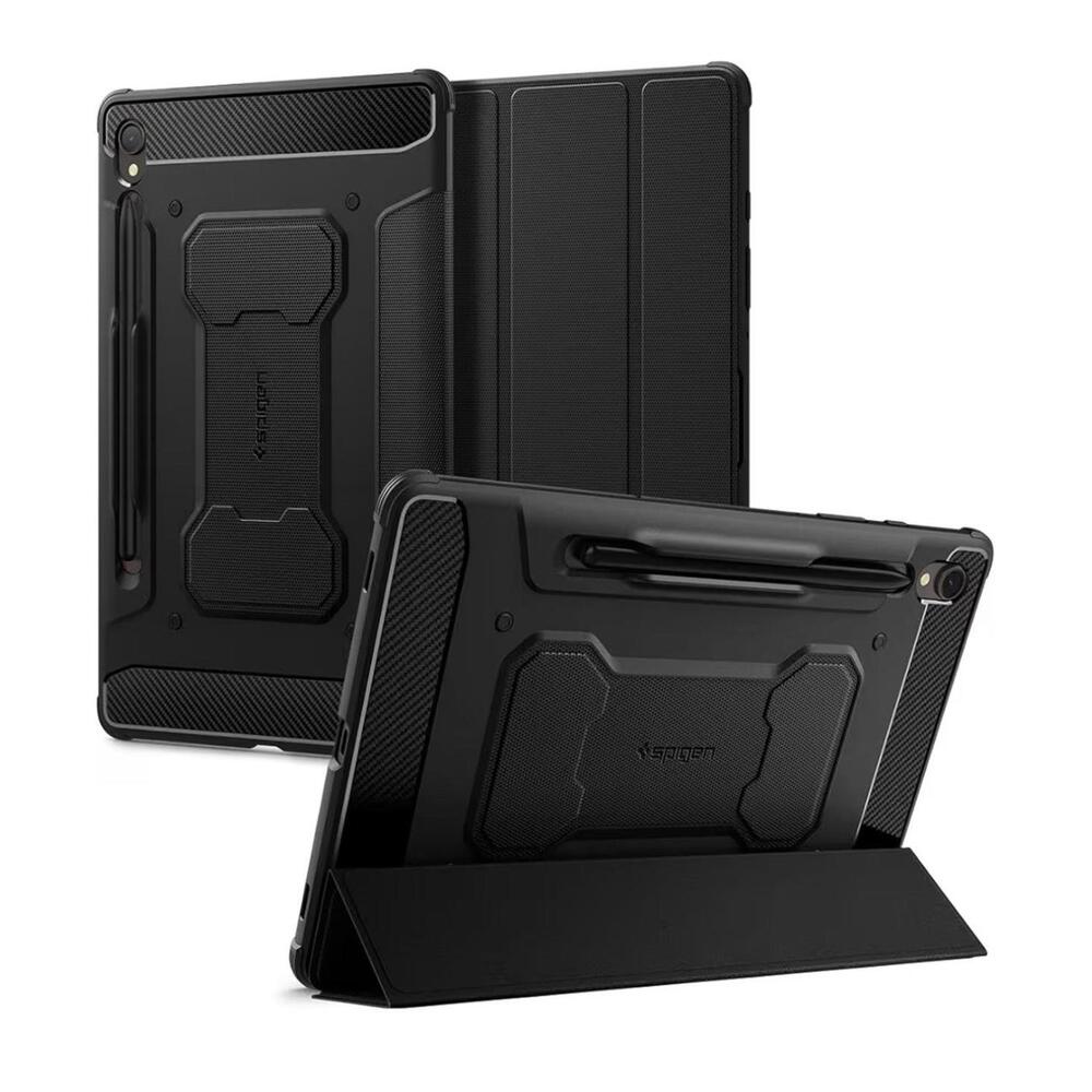 Spigen for Galaxy Tab S9 Case-Rugged Armor Pro Protective TriFold Cover For 11in